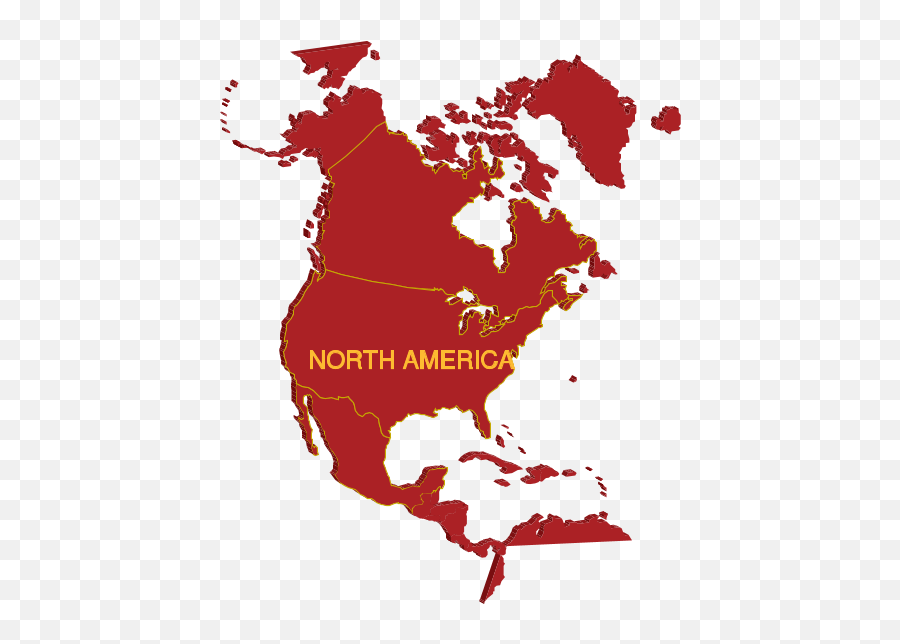 Logo - Outline Vector North America Png,North America Icon
