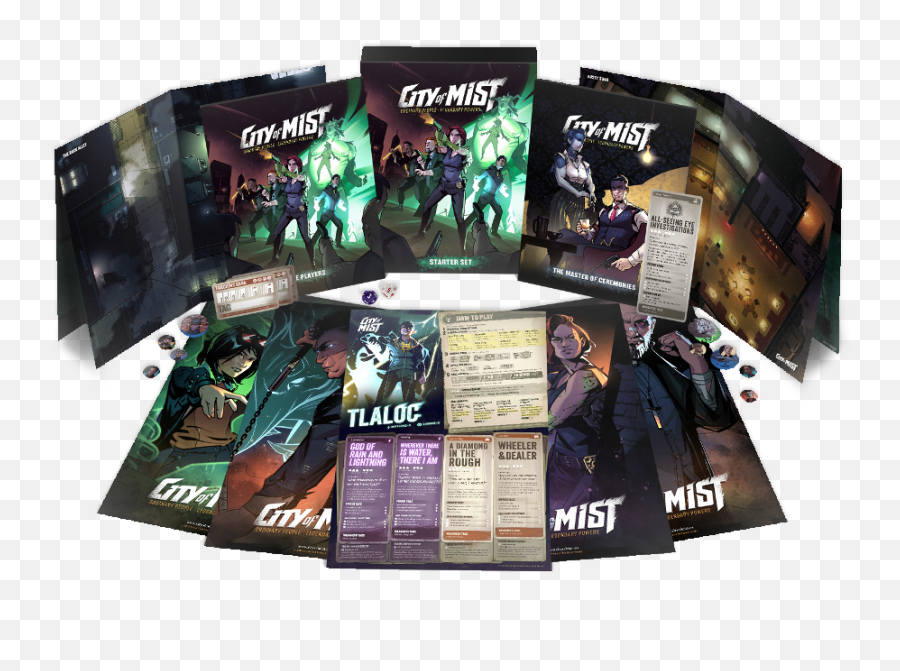 City Of Mist Cinematic Modern Fantasy Tabletop Rpg Ttrpg - City Of Mist Base Characters Png,Role Playing Game Icon