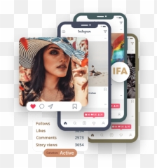 Instazood Instagram Bot For Follow Like Comment Unfollow - Phone Page With Likes png