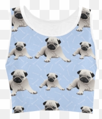 Fawn Pugs - Pug Crop Top Png,Pug Transparent Background