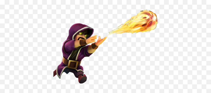 Library Of Clash Clans Wizard Png Files - Fireball Wizard Clash Royale,Clash Png