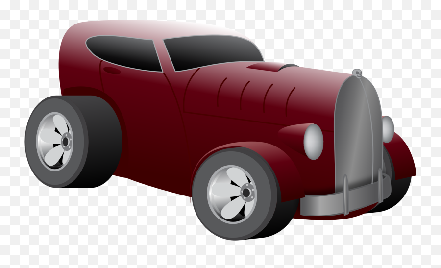 Vintage Red Car Clipart - Hot Rod Png,Classic Car Icon