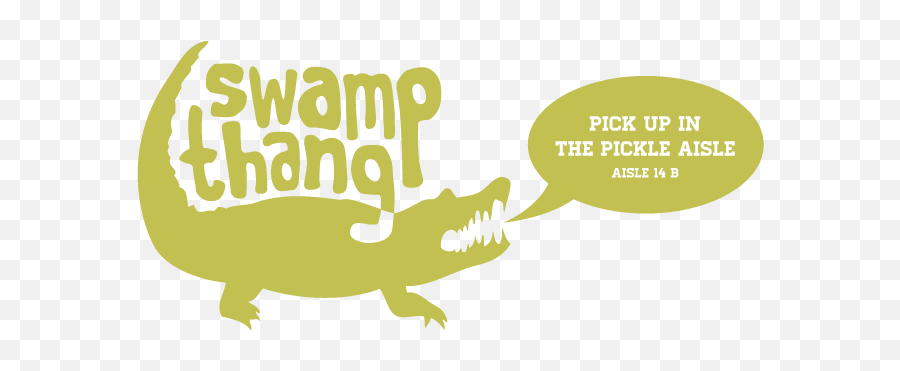 Swamp Thang Pickle Co - Rsvp Png,Gator Png