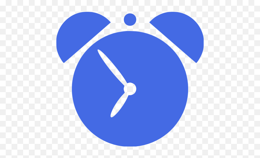 Royal Blue Alarm Clock 2 Icon - Free Royal Blue Alarm Clock Blue Alarm Clock Icon Png,Free Alarm Clock Icon