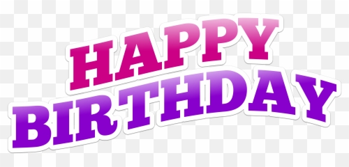 Happy Birthday Png Background - Transparent Text