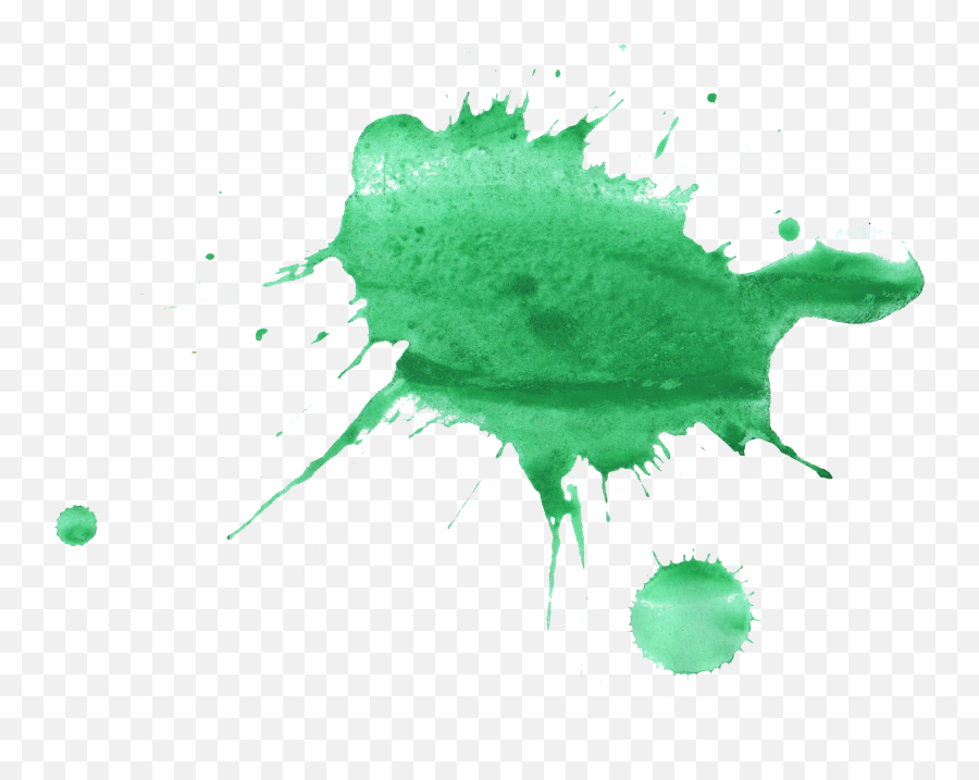 16 Green Watercolor Splatter - Transparent Green Splash Png,Green Transparent Background