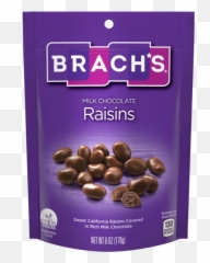 Milk Chocolate Covered Raisins Brachu0027s Candy - Bridge Mix Candy Png,Chocolate Transparent