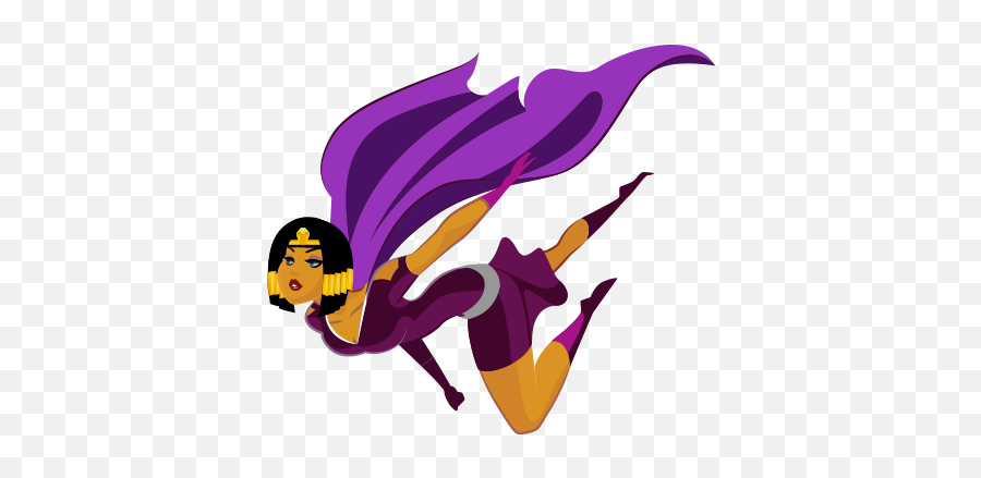 Download Fly - Female Superhero Poses Full Size Png Image Illustration,Superhero Silhouette Png