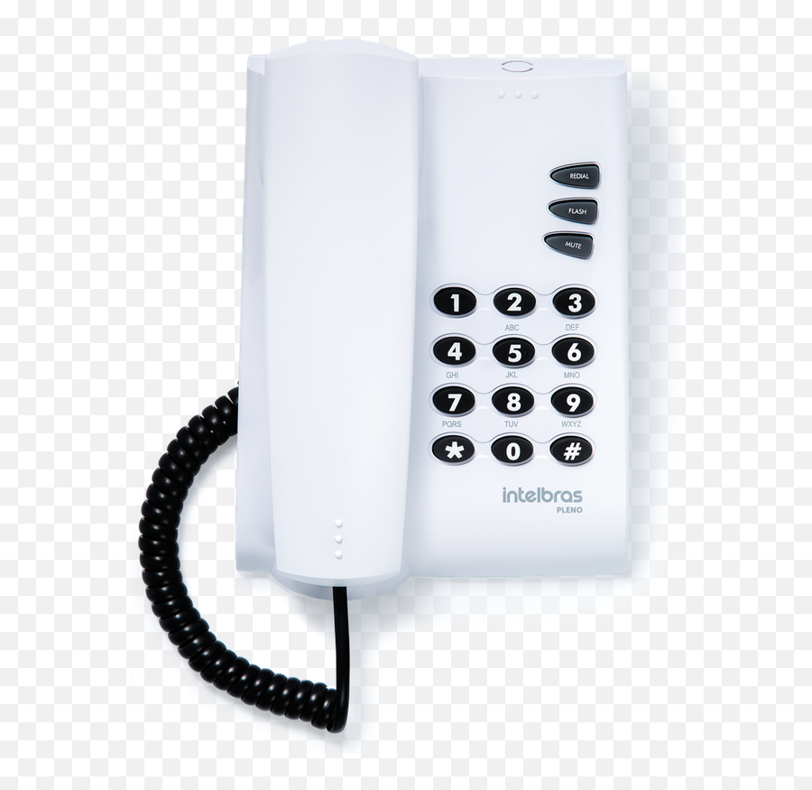 Tel Com Fio Pleno - Intelbras Telefone Pleno Cinza Artico Intelbras Png,Telefone Png