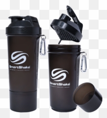 Smartshake Protein Slim Line Shaker 500ml Gunsmoke - Smartshake png