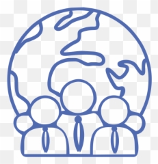 Download Hd Convivencia Internacional - Simple Planet Earth Draw The png