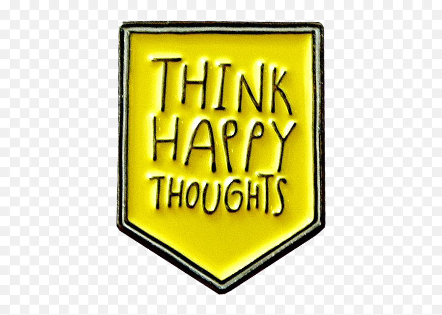 Think Happy Thoughts Good Luck Pin - Graphics Png,Good Luck Png