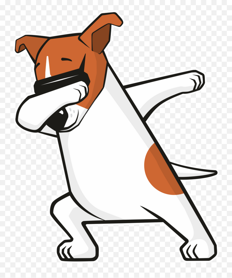 Funny Cool Dancing Puppy - Cartoon Jack Russell Drawing Png,Dabbing Png