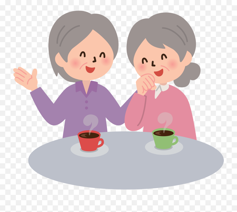 Old Women Conversation Clipart Free Download Transparent - Cartoon Png,Conversation Png