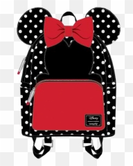 Minnie Mouse Black U0026 White Polka Dot Mini Backpack By Loungefly - Gratis Imagenes Para Scrapbook Png,White Polka Dots Png