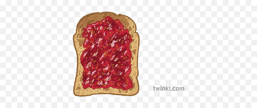 Slice Of Toast With Jam Spanish Food Breakfast Bread - Baked Goods Png,Toast Png