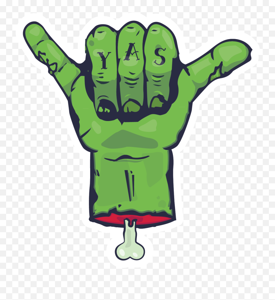 Personal Development - Zombie Sticker Illustration Clipart Illustration Png,Zombie Hand Png