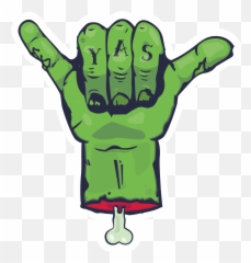Personal Development - Zombie Sticker Illustration Clipart Illustration Png,Zombie Hand Png