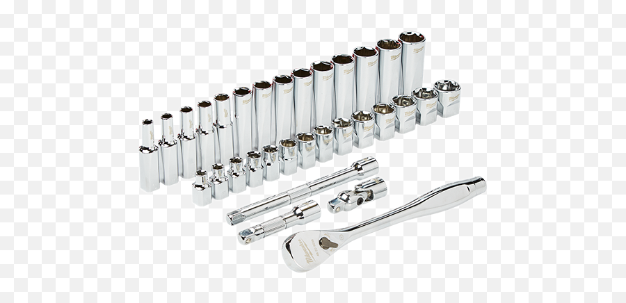 32pc Drive Ratchet Metric Socket Set - Milwaukee Ratchet Uk Png,Socket Wrench Png