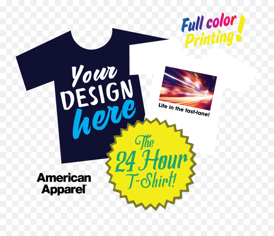 24 Hour Tees - American Apparel Png,T Shirt Design Png