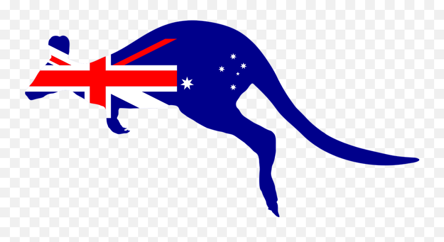 Kangaroo Australia Flag - Free Vector Graphic On Pixabay Kangaroo Australia Flag Png,Australia Flag Png