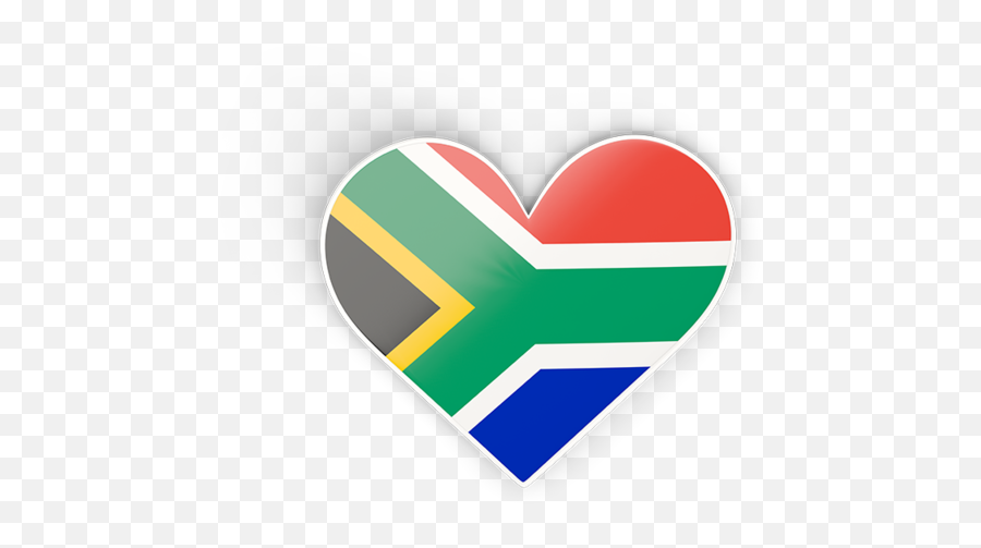 Heart Sticker - South African Flag Png,Africa Png