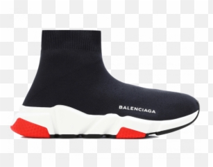 Balenciaga Speed Trainer - Negros Y Rojos png