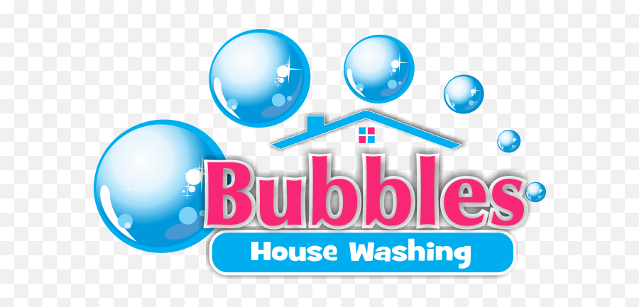 House Graphic Design For Bubbles - Bubbles House Washing Png,Pressure Washing Logo Ideas