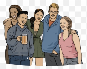 Transparent Image Of Friends - Png Hd