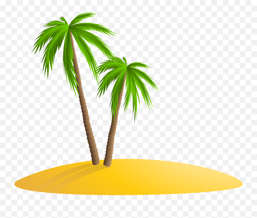 Transparent Background Island Clipart Png Palm Trees