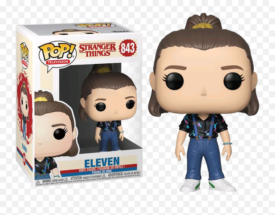 Stranger Things 3 - Eleven With Overalls Pop Vinyl Figure Funko Pop Stranger Things Png,Overalls Png