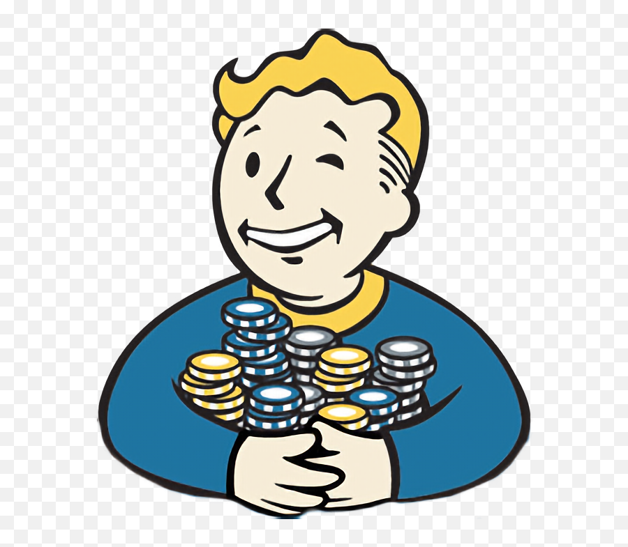 Anyone Got An Hd Pic Of Vaultboy Holding Caps From The New - Fallout New Vegas Vault Boy Icon Png,Vault Boy Icon
