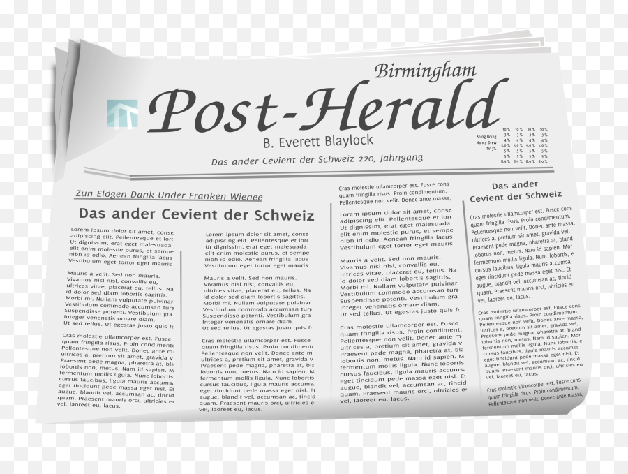 News Paper Png 3 Image - Newspaper Png For Editing,News Paper Png