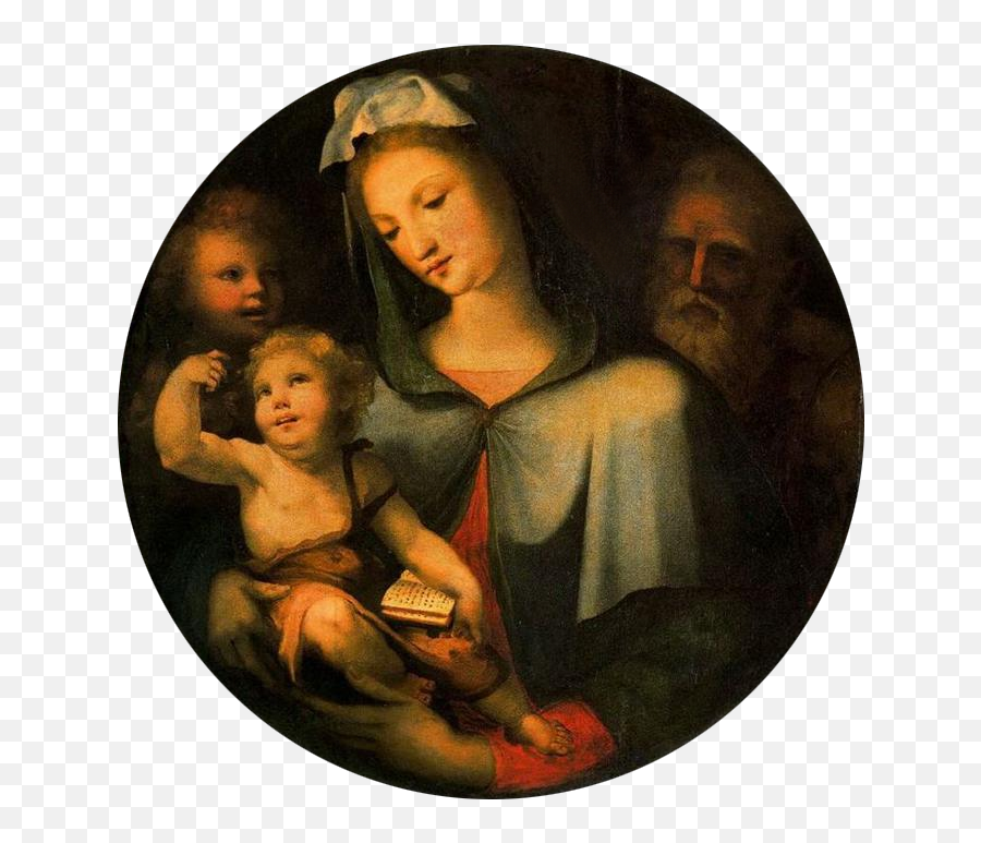 Holy Family With The Infant Saint John Baptist - Holy Family With John The Baptist Png,Icon Holy Mother Santa Maria