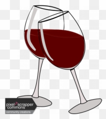 Double Red Wine Glasses Graphic By Sonya Stover Pixel - Wine Graphic Png