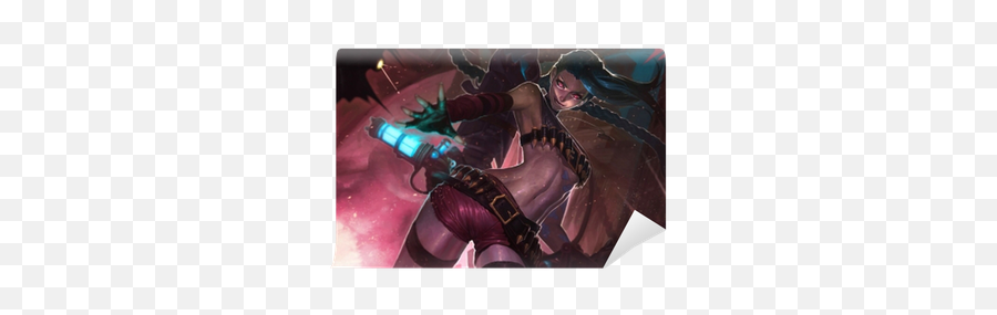 Wall Mural Jinx - League Of Legends Pixersus League Of Legends Wallpaper Jinx Png,League Of Legends Jinx Icon