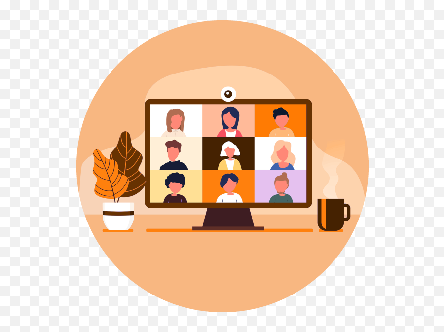 Stay - Virtual Team Meeting Png,Video Conferencing Icon