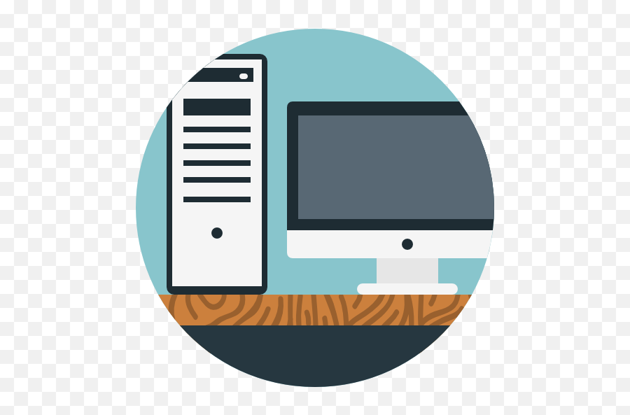 Desktop Computer - Free Computer Icons Desktop Computer Flat Icon Png,Desktop Computer Icon Png