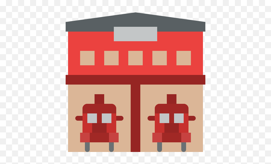Fire Station - Free Buildings Icons Vertical Png,Fire Flat Icon