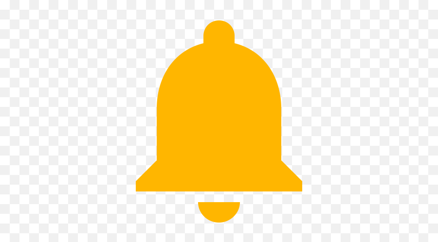 Yellow Bell Icon Png Symbol - Bell Icon Grey Png,Google Bell Icon