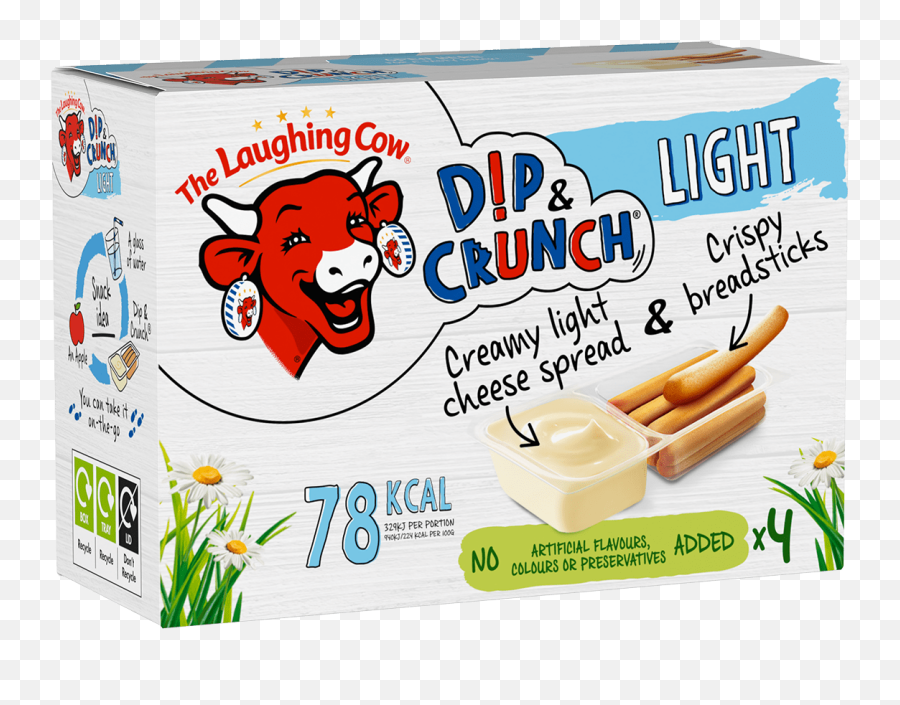 The Laughing Cow Dip And Crunch Light Cheese Dippers - Dog Treat Png,Laughing Icon Facebook