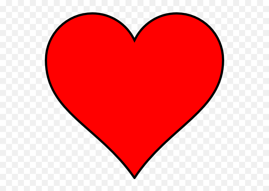 Red Heart Outline Clip Art N4 Free Image - Heart Png,Transparent Heart Outline