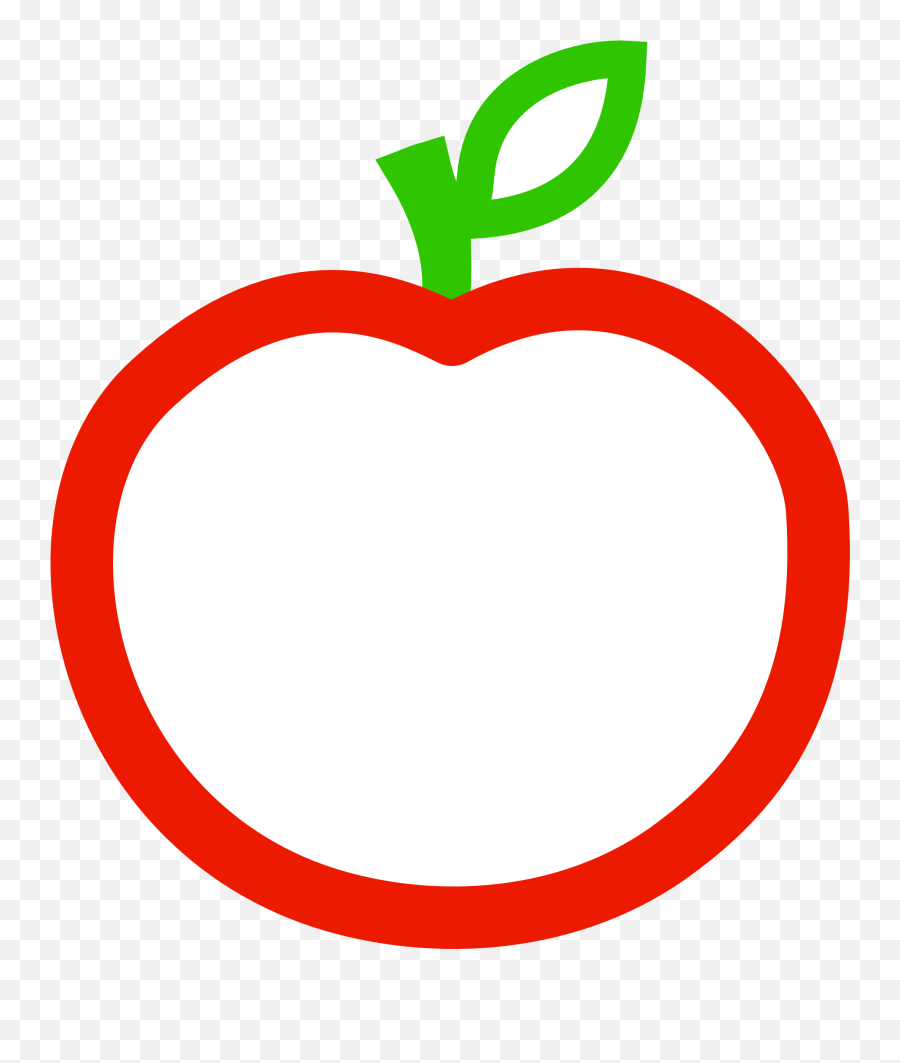 Download Free Apple Png Clipart - Transparent Red Apple Outline,Apple Clipart Transparent Background