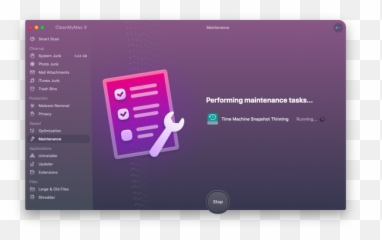 How To Manually Delete Time Machine Backup Using Terminal - Cleanmymac X Maintenance png
