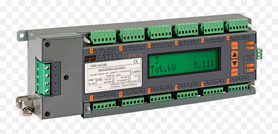 Multi Circuit Meter Bfm136 With 36 Electrical Circuits Is - Multi Circuit Metering Png,Electric Circuit Icon