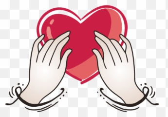 Create Hand Drawn Logo With Hands Holding Heart Template Png