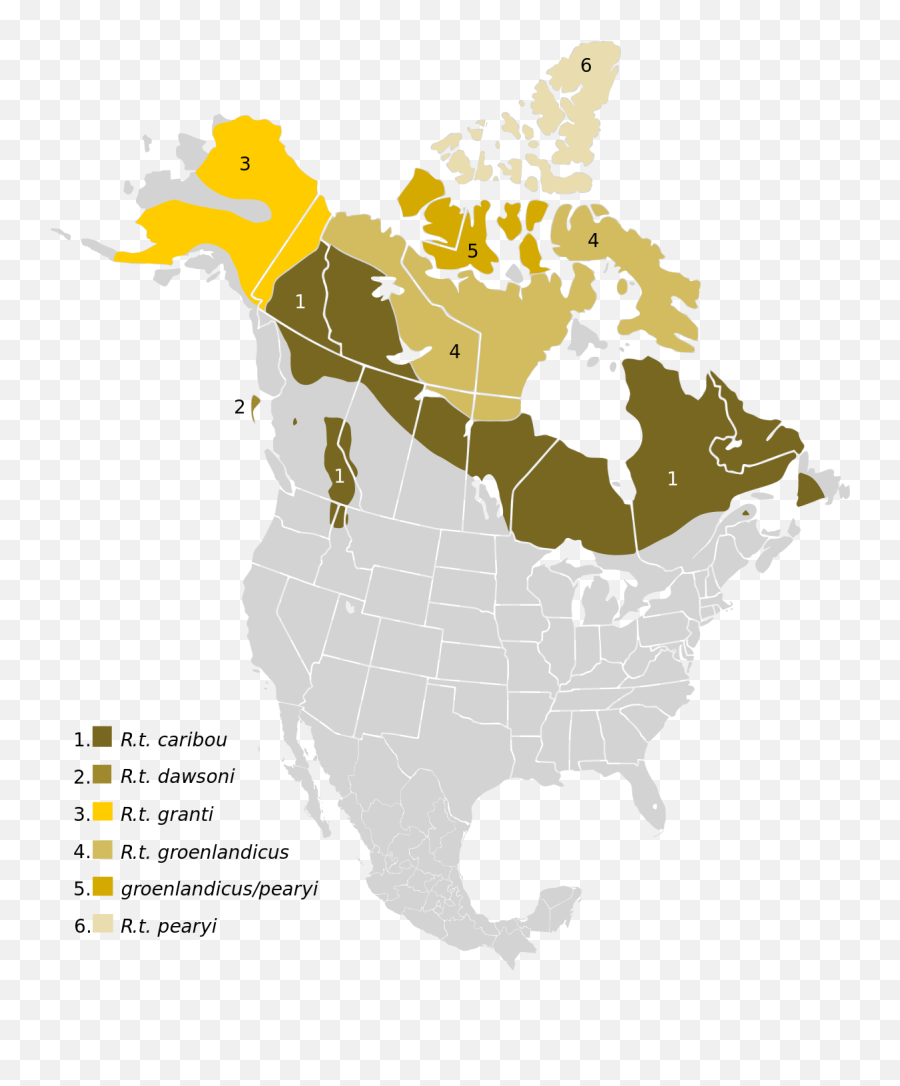 Queen Charlotte Islands Caribou - Wikipedia French Colonial North America Map Png,Caribou Png