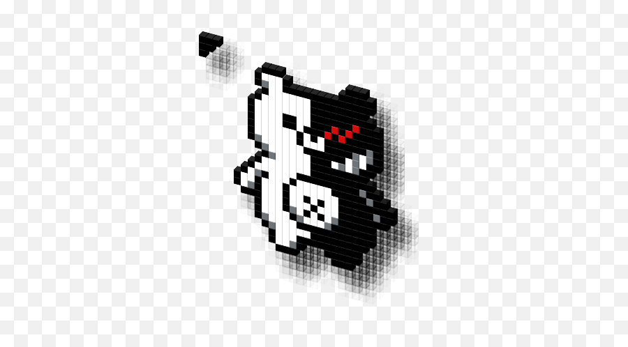 View Cursor - Shirt Monokuma Pixel Art Full Size Png Monokuma Pixel Art,Monokuma Png