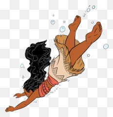 Moana Clip Art - Swimming Clipart png