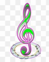 Note Scores Treble Clef - Free image on Pixabay Colorful With Music Png